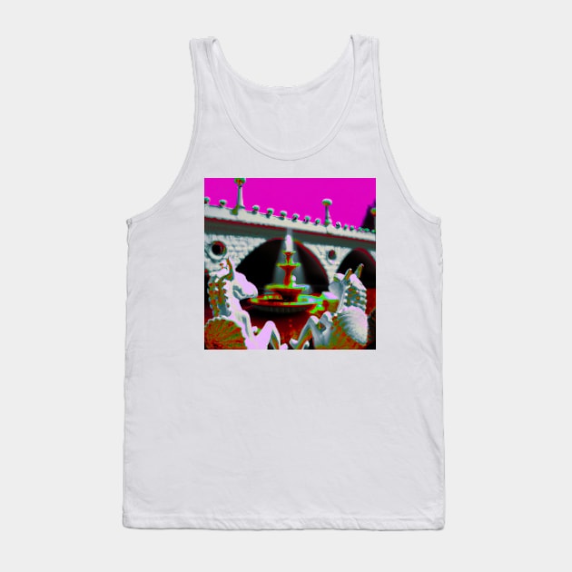 Bridge By A Fountain (Ft. Rocking Horse People) Tank Top by Prints Charming